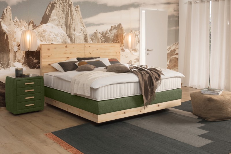 ADA-Premium Boxspringbett Zirbe Chalet